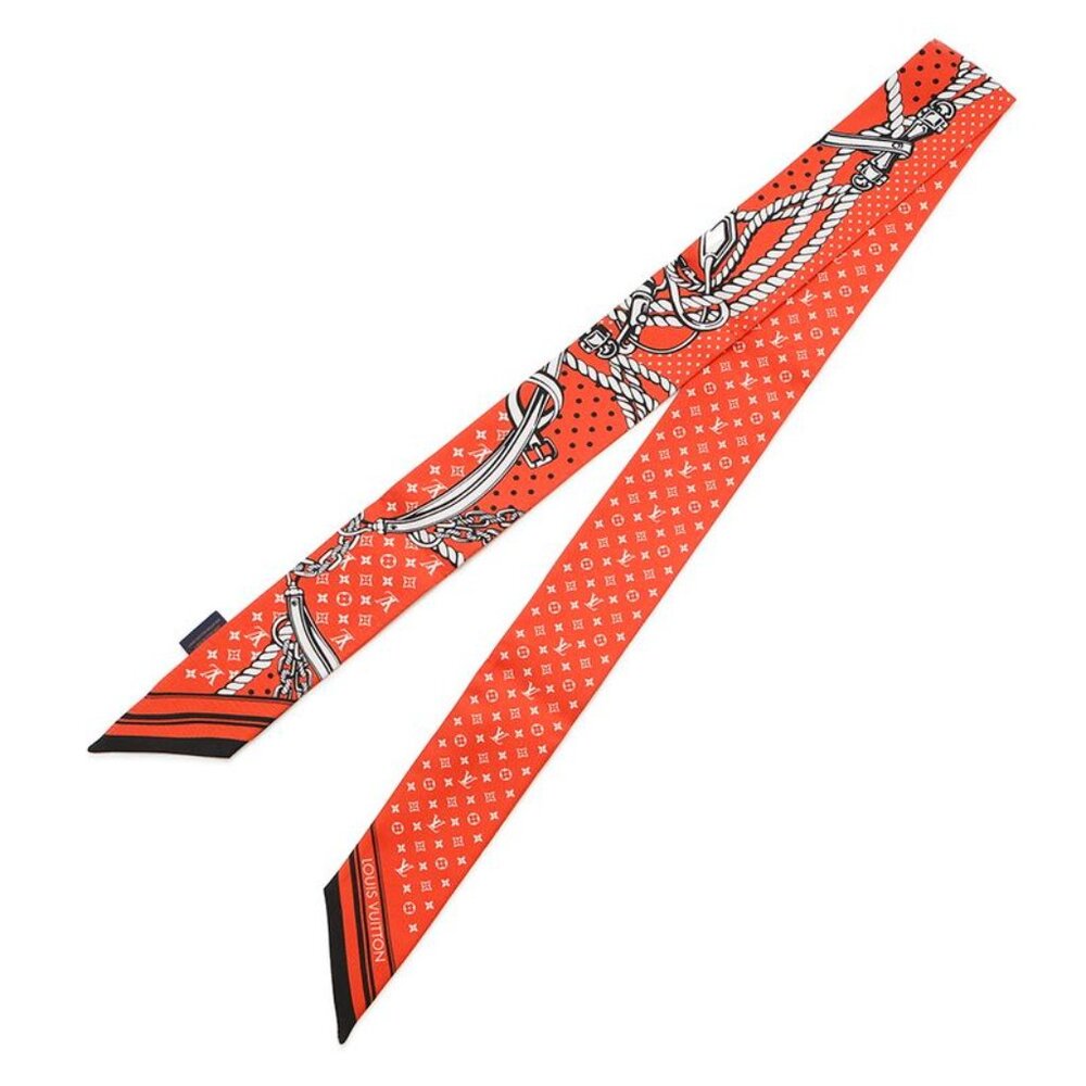 Louis Vuitton Scarf Bandeau BB Sarah Bandana Silk Vermilion - Picture 2 of 6